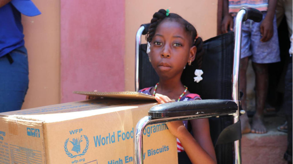 WFP Food distribution in Fort Liberté on September 10th, two days after Irma affected Haiti