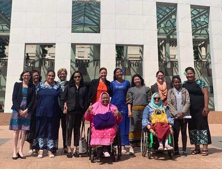 Women's delegation including CBM and ADDC to Parliament House, Canberra