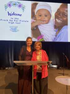 Lyn Wake and Glenys Sigley at the Frock Up For Fistula High Tea event