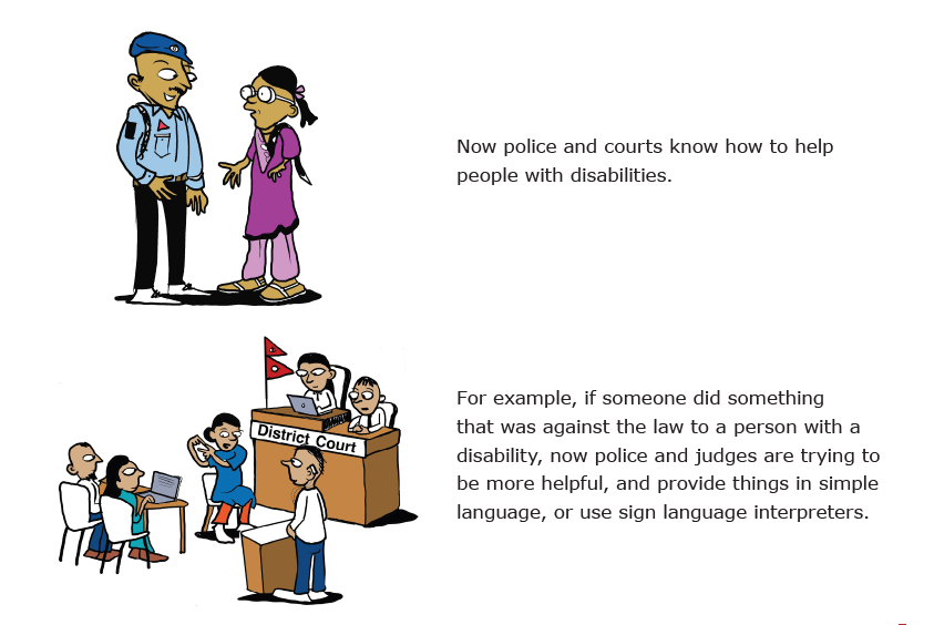 An illustration taken from the Include Us Easy Read summary