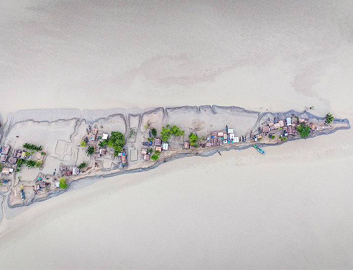 An image of an isolated community after flooding