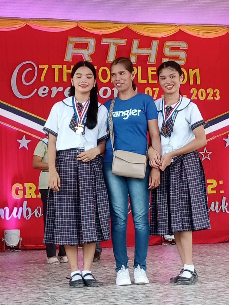 In photos, Christine Joyce and Diane Joy Prado on their completion ceremony of both elementary and high school education program. Supported by Norfil when they were 6 and 7 years old, the siblings, now 17 and 18, have overcome their visual challenges as no obstacle for achieving excellence.
