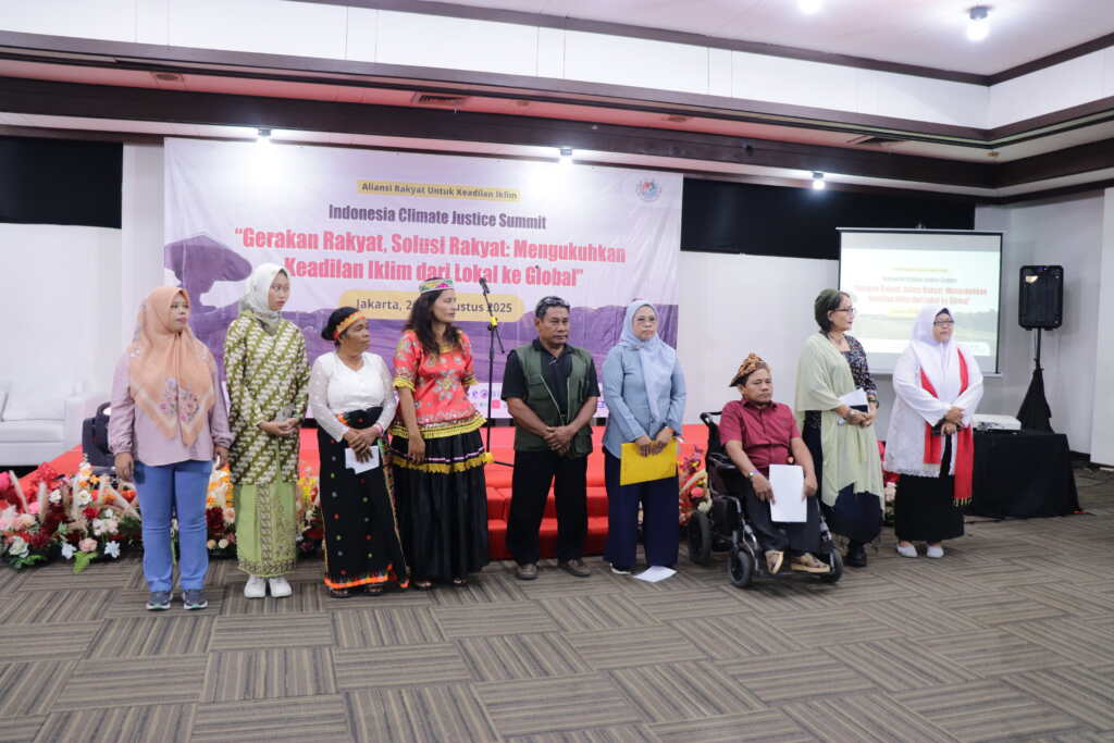 Participants at the Indonesia Climate Justice Summit.