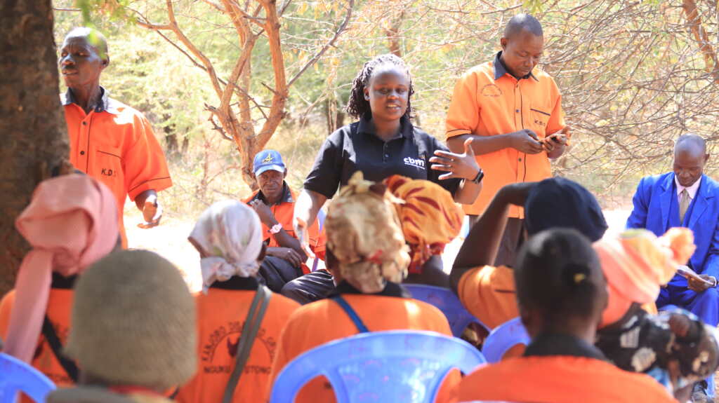 Vivian during a training session with one of the OPDs.